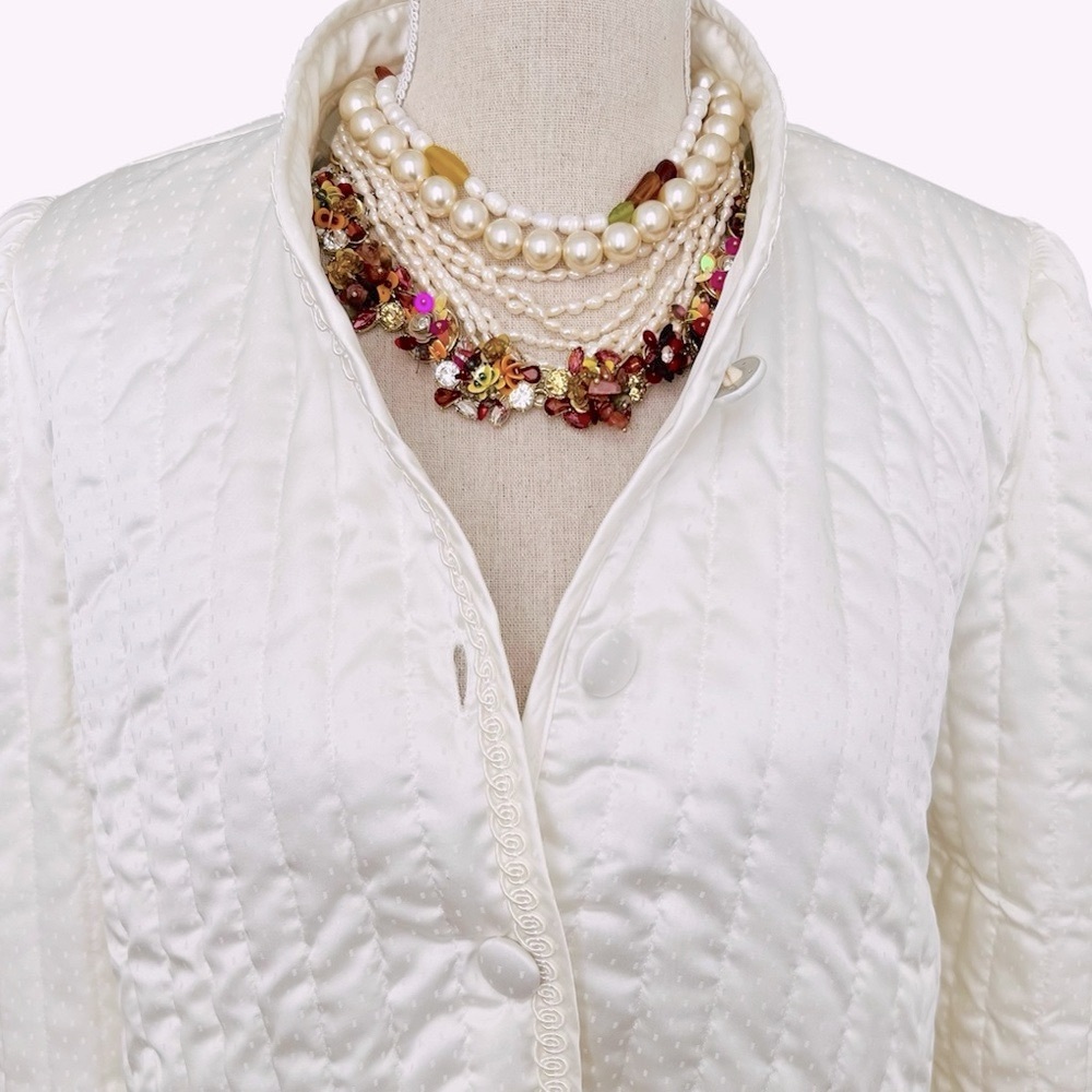 Talbots Colorful Mixed Media Statement Necklace - Picture 14 of 16